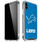 NFL Detroit Lions Distressed iPhone X/XS Clear Case