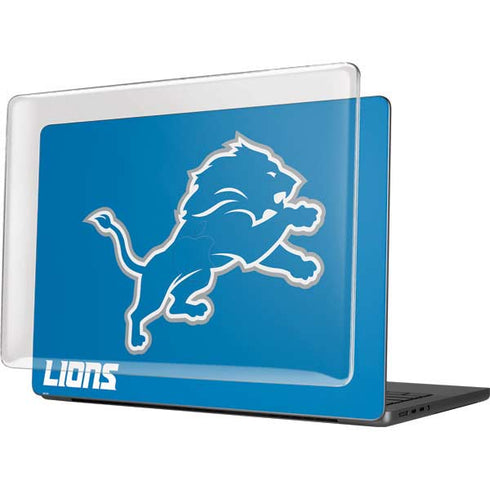 NFL Detroit Lions Distressed MacBook Pro 14in (2021-24) Case plus Skin