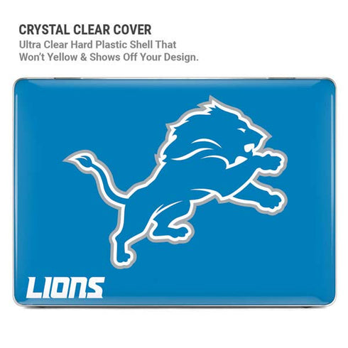 NFL Detroit Lions Distressed MacBook Pro 14in (2021-24) Case plus Skin