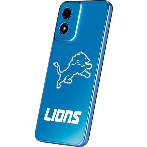 NFL Detroit Lions Distressed Moto G Play 4G (2024) Skin
