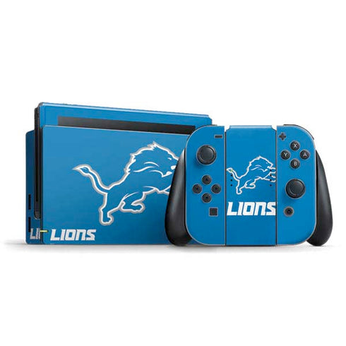NFL Detroit Lions Distressed Nintendo Skins