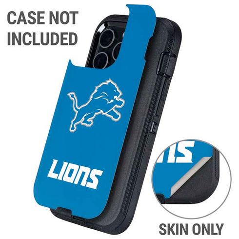 NFL Detroit Lions Distressed Otterbox Defender iPhone Skin
