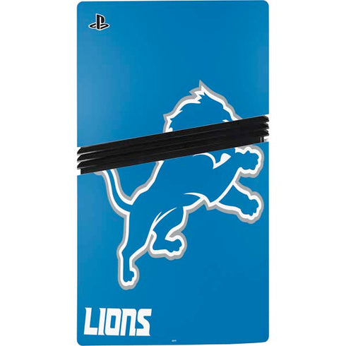 NFL Detroit Lions Distressed PS5 Pro Console Skin