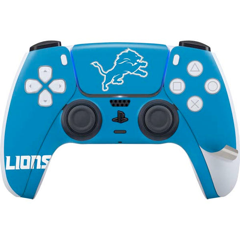 NFL Detroit Lions Distressed PS5 Pro Disk Bundle Skin