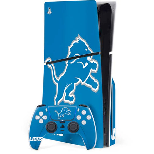 NFL Detroit Lions Distressed PlayStation PS5 Skins