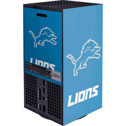 NFL Detroit Lions Distressed XBox Series X Digital Edition Console Skin