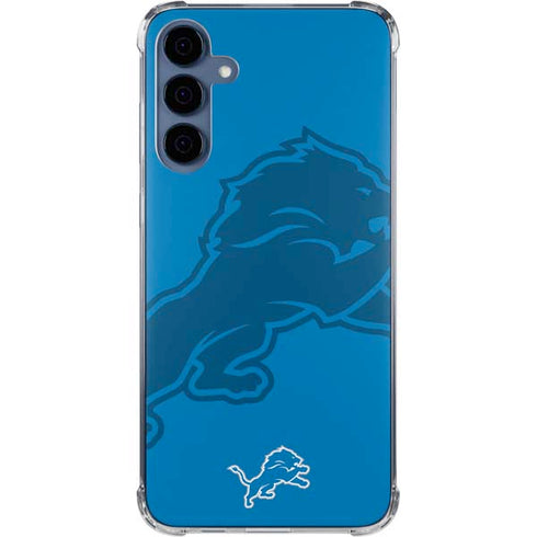NFL Detroit Lions Double Vision Galaxy A55 5G Clear Case