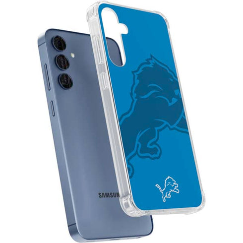 NFL Detroit Lions Double Vision Galaxy A55 5G Clear Case