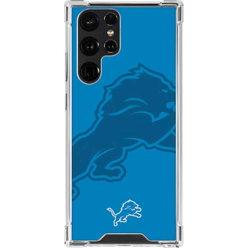 NFL Detroit Lions Double Vision Galaxy S23 Ultra Clear Case