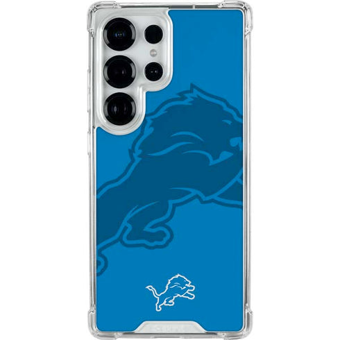 NFL Detroit Lions Double Vision Galaxy S25 Ultra Clear Case