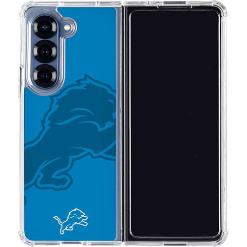 NFL Detroit Lions Double Vision Galaxy Z Fold6 Clear Case