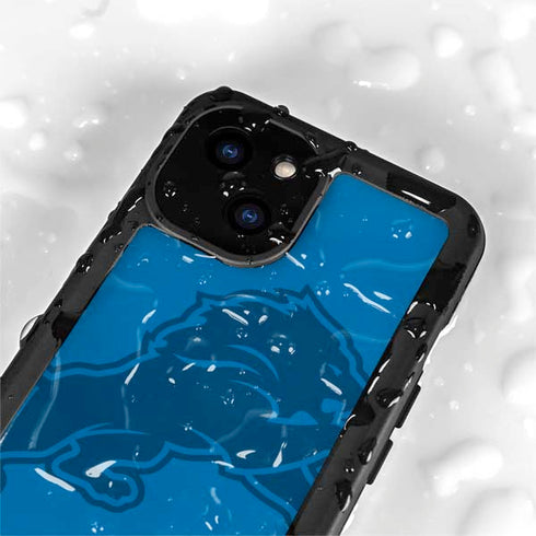 NFL Detroit Lions Double Vision iPhone 15 Plus Waterproof Case