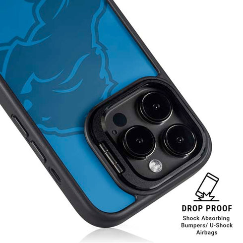 NFL Detroit Lions Double Vision iPhone 15 Pro Max Kickstand Case
