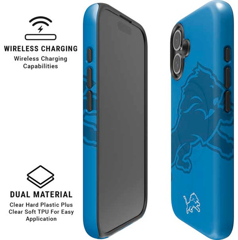 NFL Detroit Lions Double Vision iPhone 16 Plus Magsafe Impact Case