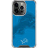 NFL Detroit Lions Double Vision iPhone 16 Pro Max Clear Case