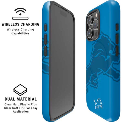 NFL Detroit Lions Double Vision iPhone 16 Pro Max Magsafe Impact Case