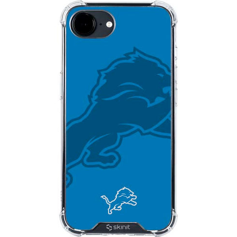 NFL Detroit Lions Double Vision iPhone 16e Clear Case