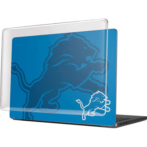 NFL Detroit Lions Double Vision MacBook Pro 14in (2021-24) Case plus Skin