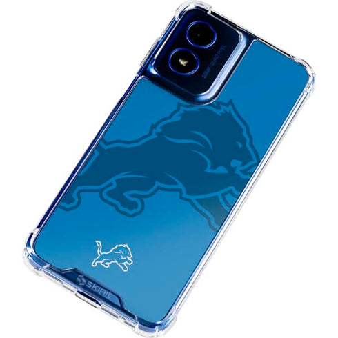 NFL Detroit Lions Double Vision Moto G 5G (2024) Clear Case