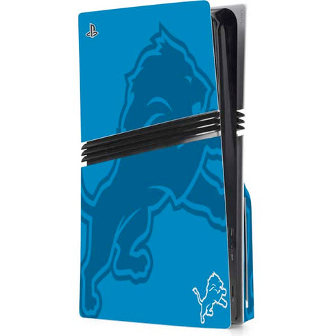 NFL Detroit Lions Double Vision PS5 Pro Disk Console Skin