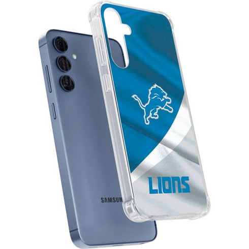NFL Detroit Lions Galaxy A55 5G Clear Case