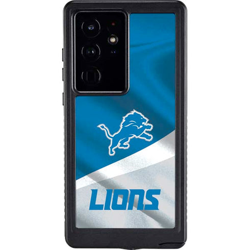 NFL Detroit Lions Galaxy S24 Ultra Waterproof Case