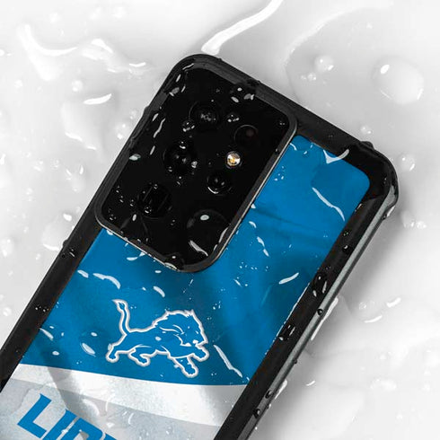 NFL Detroit Lions Galaxy S24 Ultra Waterproof Case