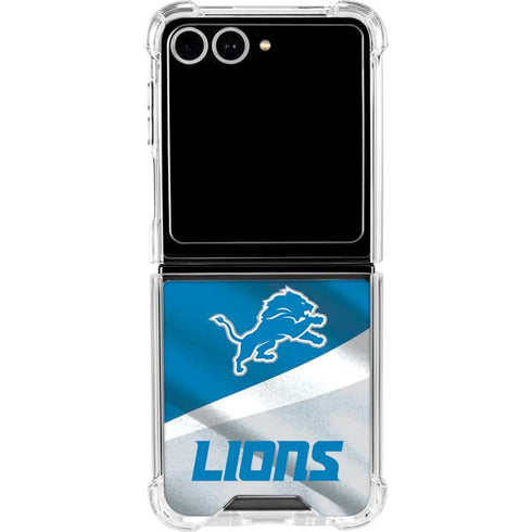 NFL Detroit Lions Galaxy Z Flip7 Clear Case