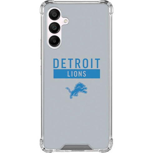 NFL Detroit Lions Grey Performance Series Galaxy A16 5G Clear Case