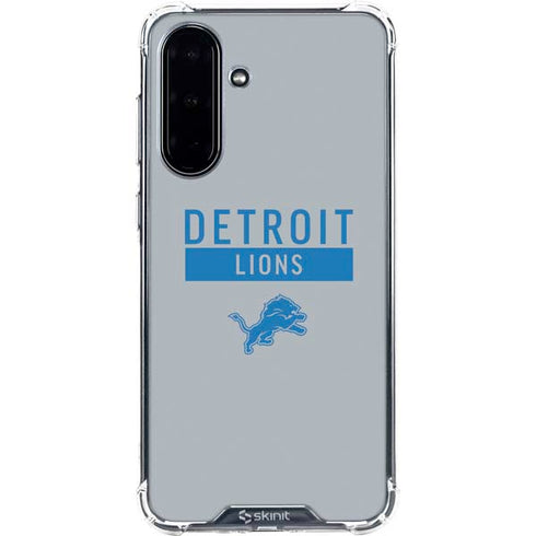 NFL Detroit Lions Grey Performance Series Galaxy A36 5G Clear Case
