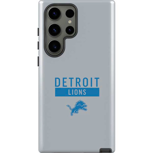 NFL Detroit Lions Grey Performance Series Galaxy S23 Ultra Pro Case