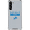 NFL Detroit Lions Grey Performance Series Galaxy S24 FE Clear Case