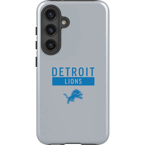 NFL Detroit Lions Grey Performance Series Galaxy S25 Impact Case