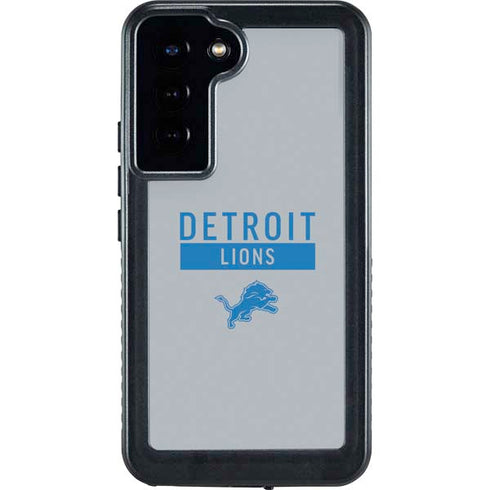 NFL Detroit Lions Grey Performance Series Galaxy S24 Plus Waterproof Case