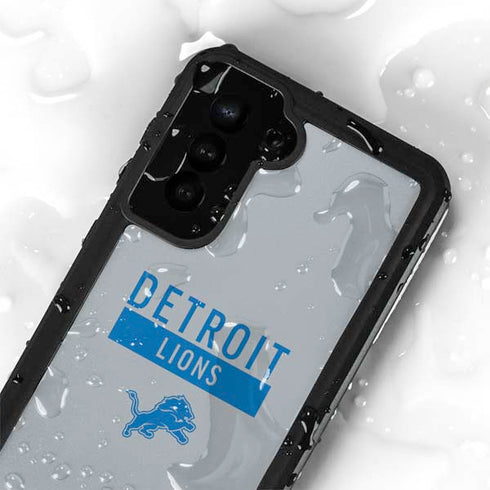NFL Detroit Lions Grey Performance Series Galaxy S24 Plus Waterproof Case