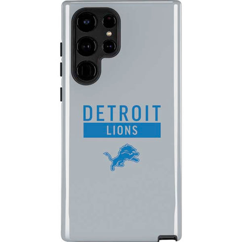 NFL Detroit Lions Grey Performance Series Galaxy S25 Ultra Impact Case