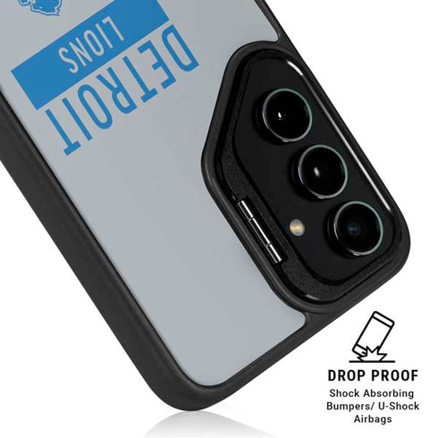 NFL Detroit Lions Grey Performance Series Galaxy S25 Ultra Kickstand Case
