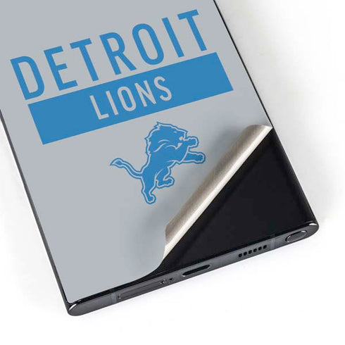 NFL Detroit Lions Grey Performance Series Galaxy S25 Ultra Skin