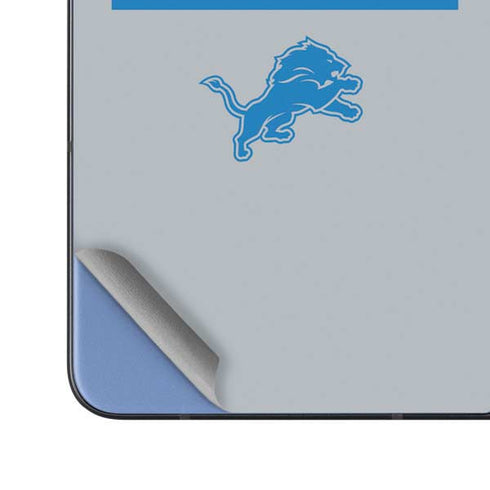 NFL Detroit Lions Grey Performance Series Galaxy Z Fold5 5G Skin