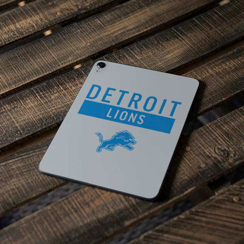 NFL Detroit Lions Grey Performance Series Apple iPad Pro Skin