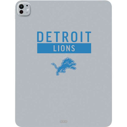 NFL Detroit Lions Grey Performance Series iPad Pro 13in M4 (2024) Skin