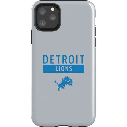 NFL Detroit Lions Grey Performance Series iPhone Cases