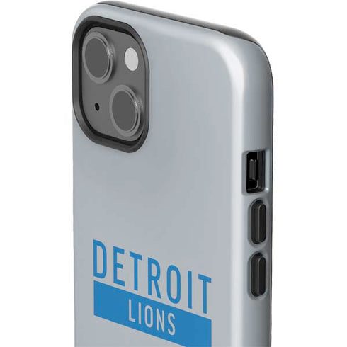 NFL Detroit Lions Grey Performance Series iPhone 15 Impact Case