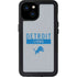NFL Detroit Lions Grey Performance Series iPhone 15 Plus Waterproof Case