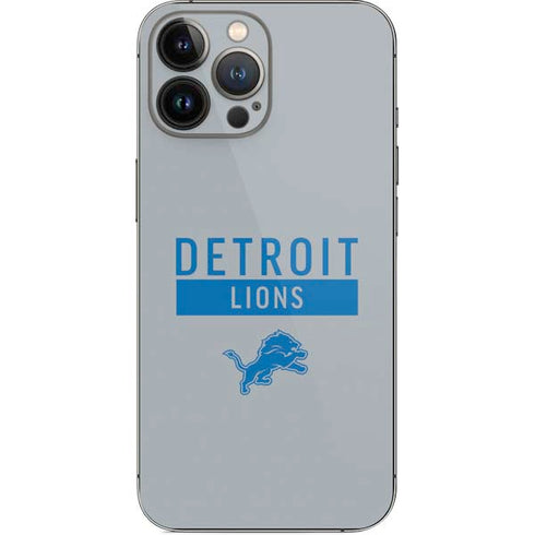 NFL Detroit Lions Grey Performance Series iPhone 15 Pro Max Skin
