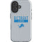 NFL Detroit Lions Grey Performance Series iPhone 16 Plus Impact Case