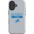 NFL Detroit Lions Grey Performance Series iPhone 16 Plus Impact Case