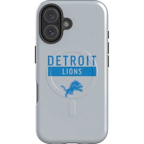 NFL Detroit Lions Grey Performance Series iPhone 16 Plus Magsafe Impact Case