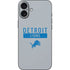 NFL Detroit Lions Grey Performance Series iPhone 16 Plus Skin