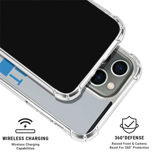 NFL Detroit Lions Grey Performance Series iPhone 16 Pro Clear Case